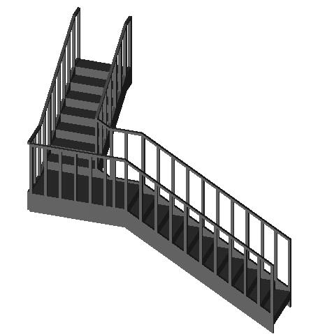 Revit建模技术：楼梯设计中添加扶手 - BIM,Reivt中文网