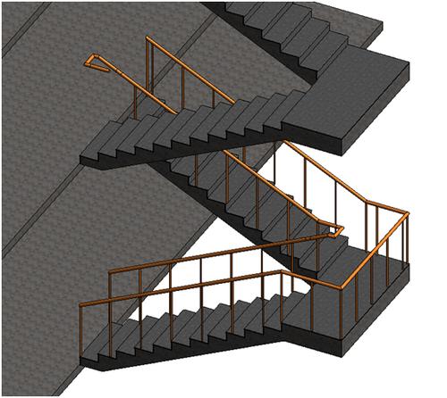 Revit建模技术：楼梯设计中添加扶手 - BIM,Reivt中文网