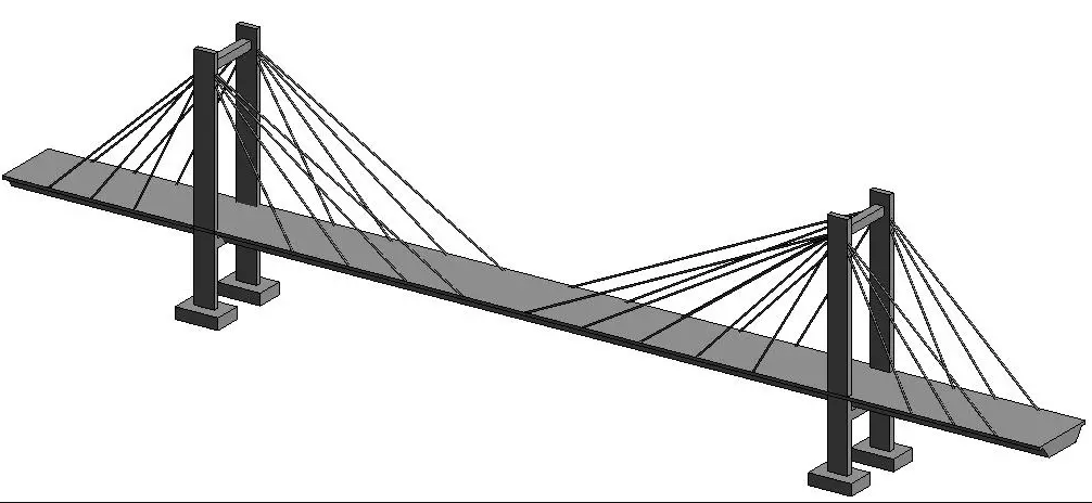这样我们的这个拉锁桥模型就完成了,其实小编觉得这个模型其实是很