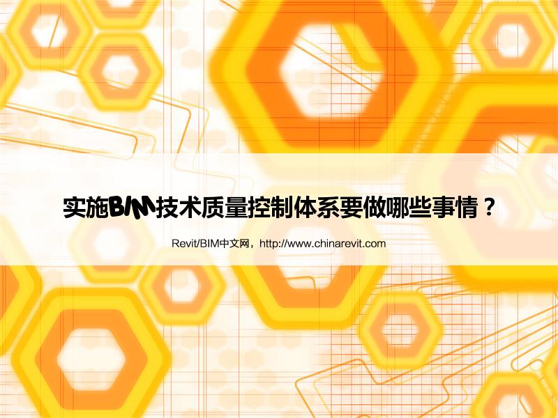BIM,Revit中文网-实施BIM技术质量控制体系要做哪些事情？